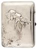 WWII SOVIET SILVER CIGARETTE CASE WITH DEDICATION PIC-0