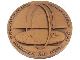 1992 EUROPE AMERICA SPACE FLIGHT BRONZE MEDALS