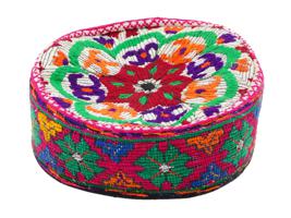 CENTRAL ASIAN UZBEK HAN EMBROIDERED NATIONAL HAT