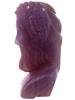 ANTIQUE 19TH C GRAND TOUR CHALCEDONY DIONYSUS BUST PIC-2