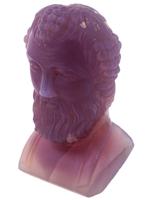 ANTIQUE 19TH C GRAND TOUR CHALCEDONY DIONYSUS BUST