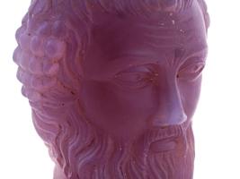 ANTIQUE 19TH C GRAND TOUR CHALCEDONY DIONYSUS BUST