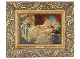 ANTIQUE FRENCH ROLLA OIL PAINTING BY HENRI GERVEX