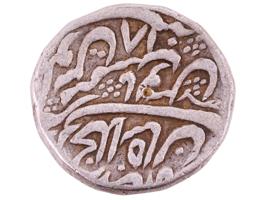 INDIAN MUGHAL MUHAMMAD SHAH STYLE RUPEE SILVER COIN