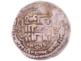 ANCIENT MONGOL ILKHANATE SILVER DINAR COIN