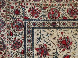 RARE 18TH C PERSIAN ISPAHAN TEXTILE TABLECLOTH