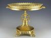 19C FRENCH JAPANESQUE GILT BRONZE ONYX CENTERPIECE PIC-1