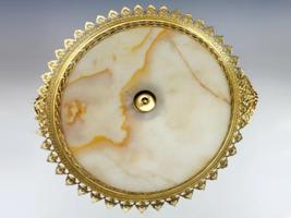 19C FRENCH JAPANESQUE GILT BRONZE ONYX CENTERPIECE