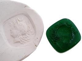 ANCIENT ROMAN MANNER COLOR GLASS INTAGLIO SEALS