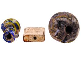 ANCIENT MIDDLE EASTERN STONE GLASS BEADS AND SEALS