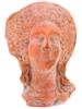 ANCIENT ROMAN HELLENISTIC TERRACOTTA FEMALE BUST PIC-0