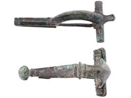 ANCIENT ROMAN EMPIRE BRONZE FIBULA BROOCHES