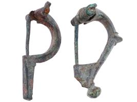 ANCIENT ROMAN EMPIRE BRONZE FIBULA BROOCHES