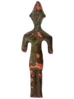 ANCIENT NEAR EAST SYRIAN CAST BRONZE IDOL OF BAAL