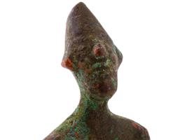 ANCIENT NEAR EAST SYRIAN CAST BRONZE IDOL OF BAAL