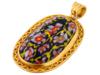 ANCIENT ROMAN GOLD AND MILLEFIORI GLASS PENDANT PIC-1