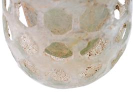 ANCIENT ROMAN EMPIRE GLASS CAGE CUP WITH GILT CROSS