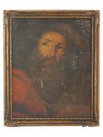 ATTRIBUTED TO PETER PAUL RUBENS APOSTLE OIL PAINTING