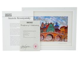 LTD LITHOGRAPH BY ANATOLE KRASNYANSKY W CERTIFICATE