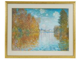 FRENCH AUTUMN EFFECT AT ARGENTEUIL CLAUDE MONET PRINT