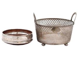 BRITISH STERLING SILVER TABLEWARE PIECES C 1920