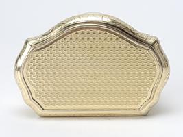 ANTIQUE 19C RUSSIAN GILT SILVER ENGRAVED SNUFF BOX