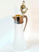 VINTAGE RUSSIAN SOVIET ERA SILVER CRYSTAL PITCHER