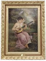 HARRY J. KELLOGG ANTIQUE 19C AMERICAN OIL PAINTING