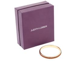 JUDITH LEIBER CRYSTAL SLIM SHIMMY THIN PAVE BANGLE