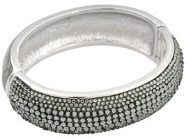 JUDITH LEIBER PAPARAZZI GLITZ UP BANGLE BRACELET IOB