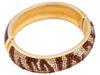 JUDITH LEIBER PAPARAZZI GLITZ UP BANGLE BRACELET PIC-0