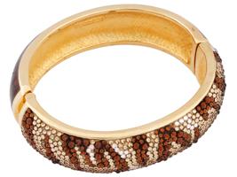 JUDITH LEIBER PAPARAZZI GLITZ UP BANGLE BRACELET