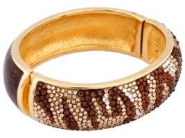 JUDITH LEIBER PAPARAZZI GLITZ UP BANGLE BRACELET