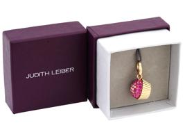 JUDITH LEIBER GILT STERLING CUPCAKE CHARM IOB