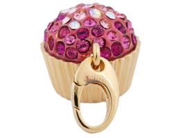 JUDITH LEIBER GILT STERLING CUPCAKE CHARM IOB