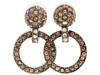 JUDITH LEIBER SWAROVSKI CRYSTAL DROP EARRINGS IOB PIC-1