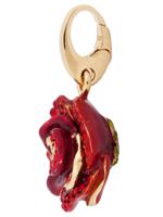 JUDITH LEIBER GILT STERLING GEMS ROSE CHARM IOB