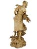 AUGUSTE MOREAU LARGE ANTIQUE FRENCH SPELTER STATUE PIC-1