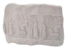 NEAR EASTERN CARVED STEATITE STONE CYLINDER SEAL