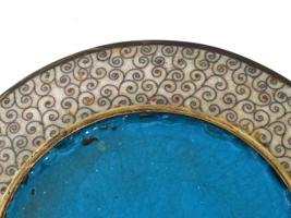 ANTIQUE JAPANESE CLOISONNE ENAMEL CHARGER PLATE