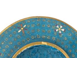 PAIR OF JAPANESE EARLY MEIJI ERA CLOISONNE PLATES