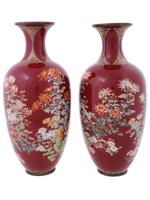 RARE HIGH QUALITY JAPANESE MEIJI ERA CLOISONNE VASE