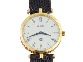 VINTAGE WOMENS GOLD PLATED WRISTWATCH BY GUCCI IOB