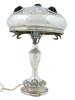 ANTIQUE AUSTRIAN ART NOUVEAU JEWELED LAMP C 1900 PIC-3