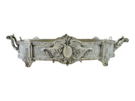 ANTIQUE OVAL TRAY WITH HANDLES IN ROCOCO STYLE