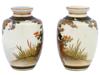 ANTIQUE JAPAN MEIJI ERA SATSUMA VASES BY HAKUSAN PIC-2