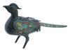 CHINESE CLOISONNE ENAMEL BRONZE FIGURE OF PHEASANT PIC-0