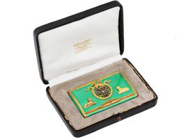 RUSSIAN 84 SILVER ENAMEL DIAMONDS CIGARETTE CASE