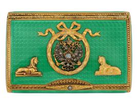 RUSSIAN 84 SILVER ENAMEL DIAMONDS CIGARETTE CASE