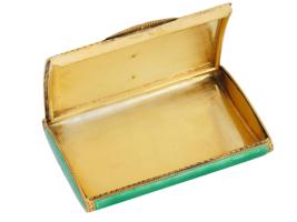 RUSSIAN 84 SILVER ENAMEL DIAMONDS CIGARETTE CASE